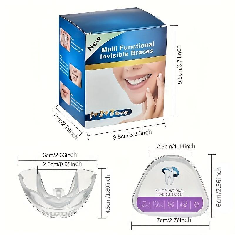 Clear Invisible Tooth Braces, Sports Tooth Braces, Anti-wear Tooth Braces for Night Sleeping, Suitable for Different Stages Adults, Comfortable Orthodontic Accessories, Mouthpiece 2