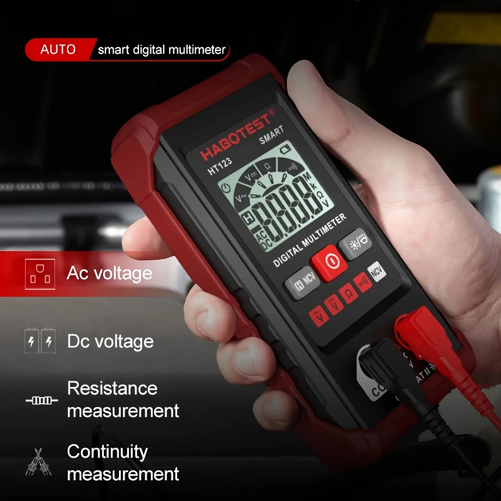 [Auto-Ranging Smart Digital Multimeter] HABOTEST HT123 Smart Digital ...