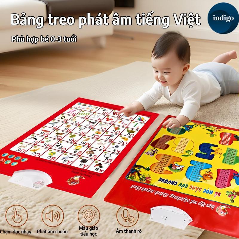 Bảng treo tường điện tử cho trẻ em Phiên âm và số liệu Bảng chữ cái Việt Nam Phát âm và âm nhạc