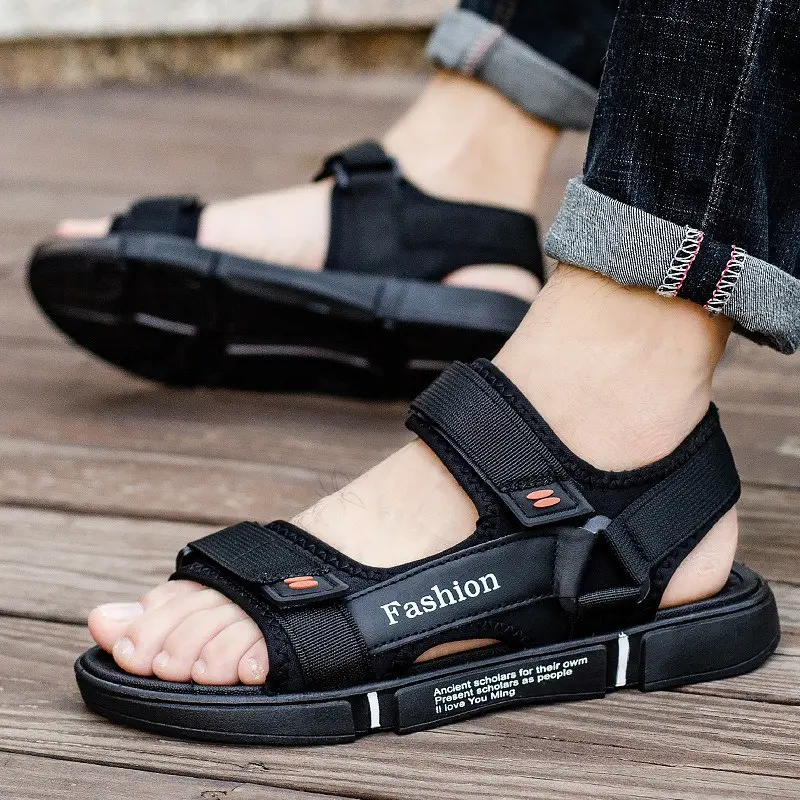 Sandal đan nam - Dép quai hậu học sinh Fashion 2 quai thời trang 0