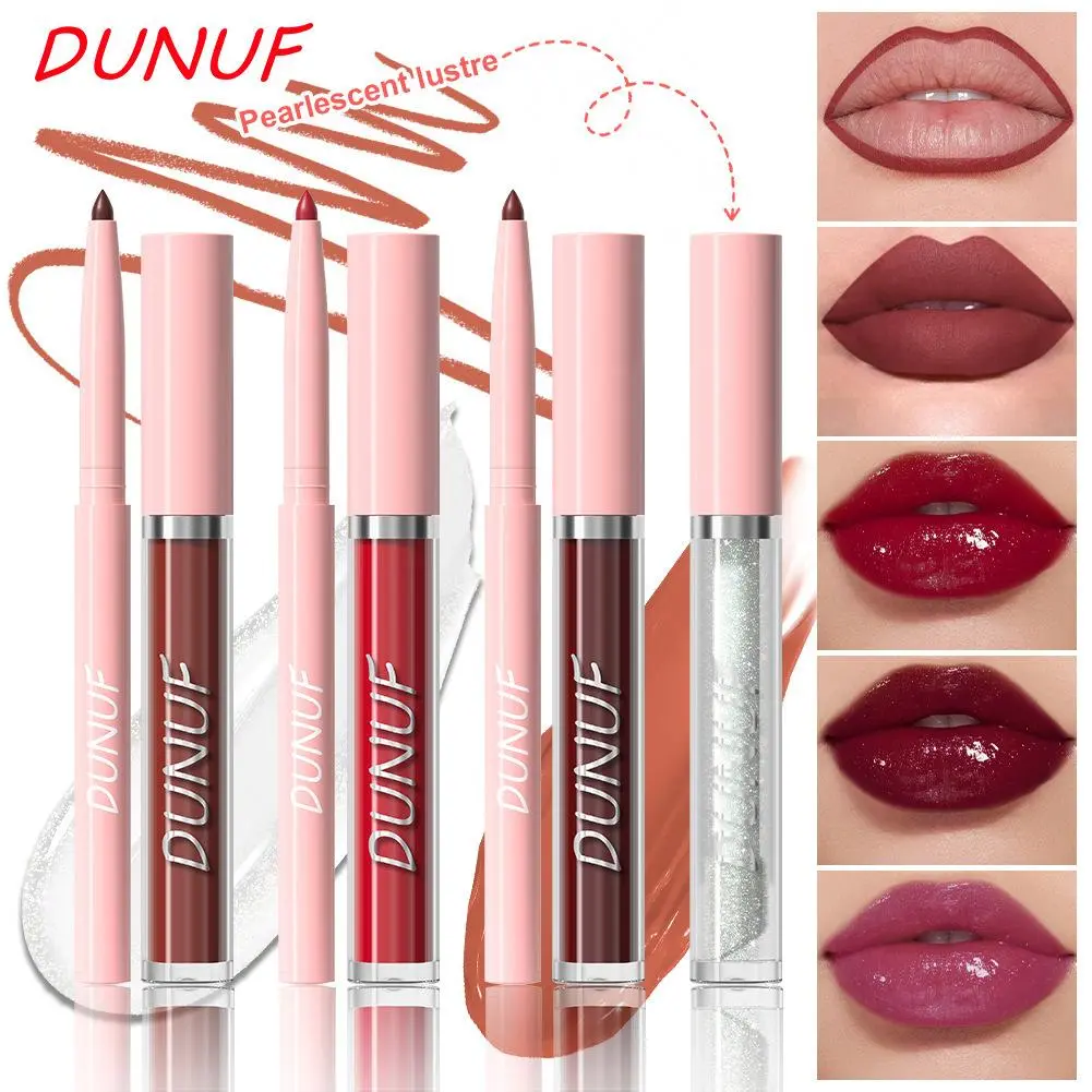 3 In 1 Lip Liner Lip Gloss Lip Polish Lip Gloss Set