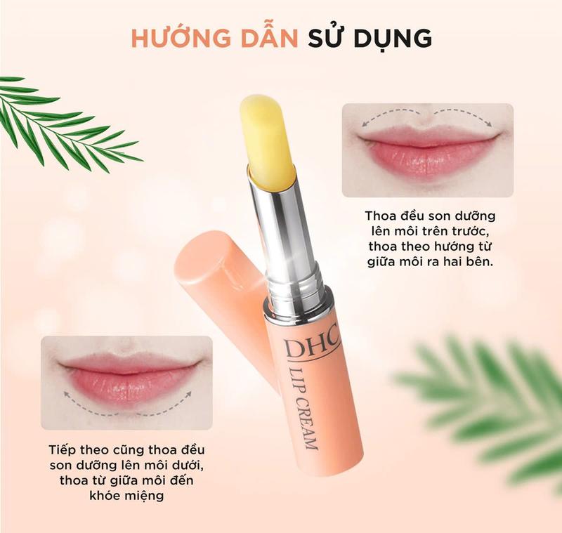 Son Dưỡng Môi DHC Lip Cream 1,5g Nhật Bản dưỡng ẩm giảm nứt nẻ môi hiệu quả