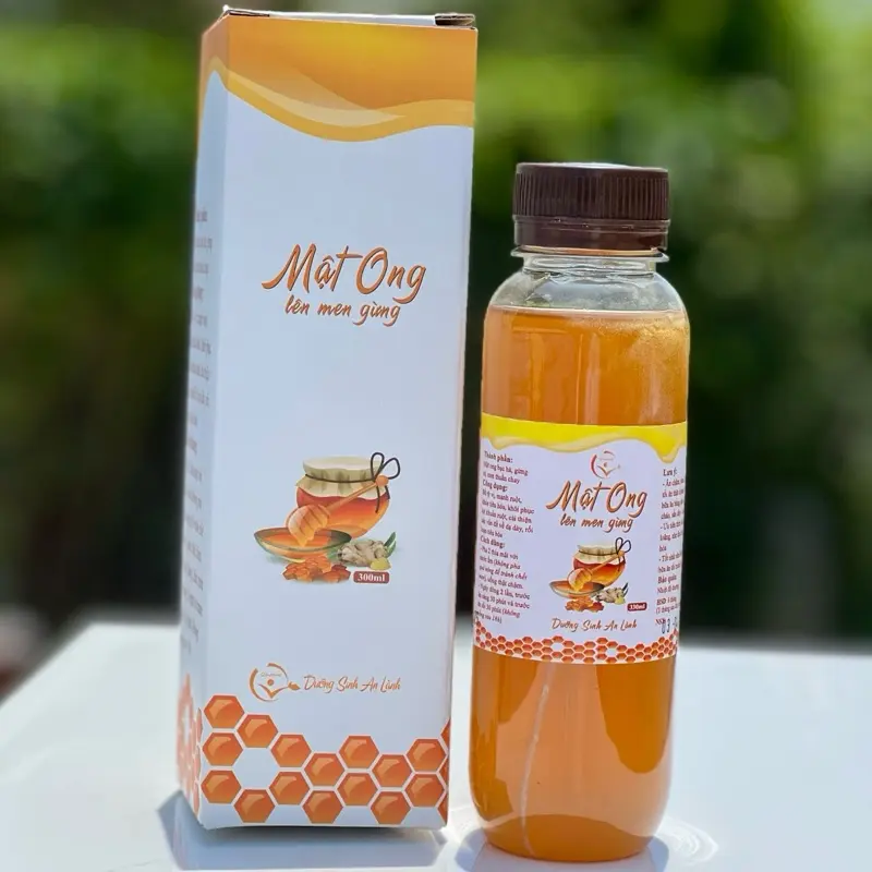 Mật Ong Lên Men Gừng Qhome - Hỗ trợ Trào Ngược HP 330ml