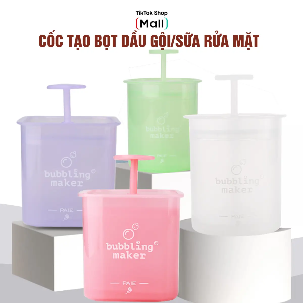 Cốc tạo bọt dầu gội, sữa rửa mặt hỗ trợ làm sạch sâu, nhiều màu, dành cho nữ, dụng cụ hỗ trợ Skincare Làm Đẹp Da Chất Liệu PP Kích Thước 5.8x10cm và 7.5x11cm