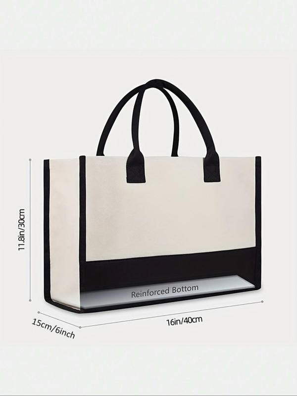 Amsterdam Print Tote Bag, Casual Large Capacity Shoulder Bag for Women & Men, Trendy All-match Bag for Daily Use 1