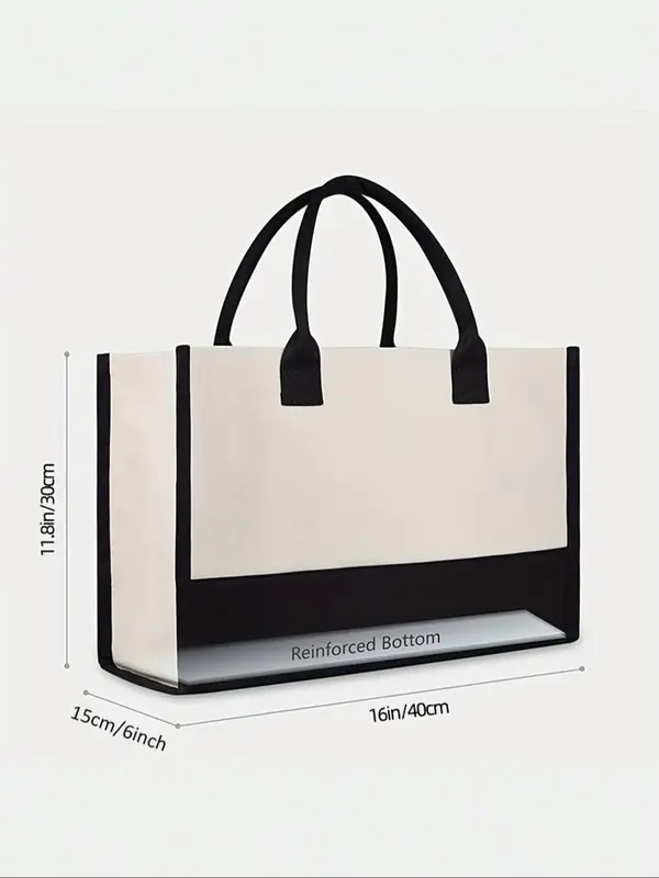 Amsterdam Print Tote Bag, Casual Large Capacity Shoulder Bag for Women & Men, Trendy All-match Bag for Daily Use 1