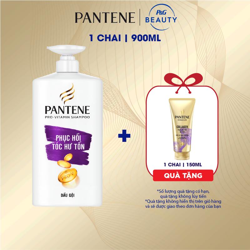 [Deal Độc Quyền Mua 1 Tặng 1] Dầu Gội PANTENE Pro-V Chai 900ML Tặng Dầu Xả Siêu Dưỡng PANTENE Miracles Chai 150ML