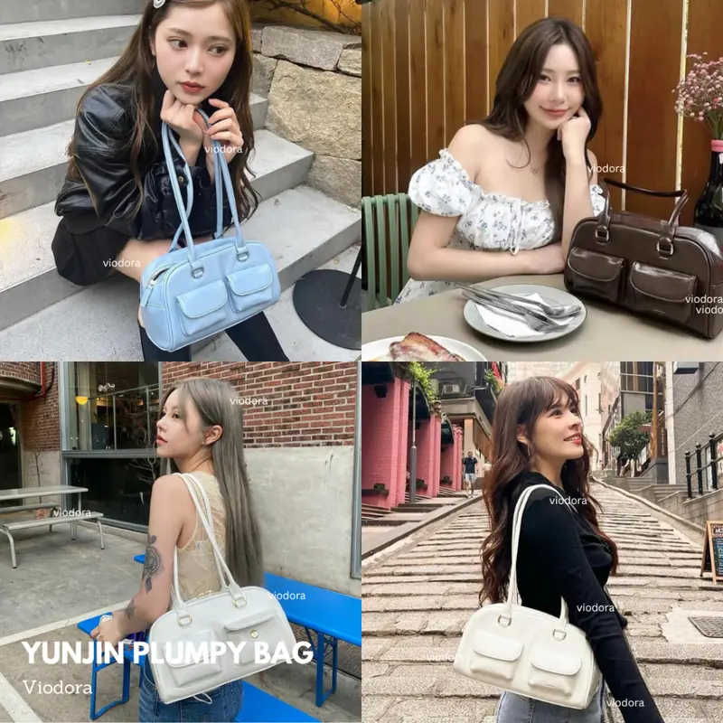 Viodora - Yunjin Plumply Bag Tas Wanita Korea Viral Trend BKK Thailand Kuliah Travel Hangout Y2K Puffy Chubby 3