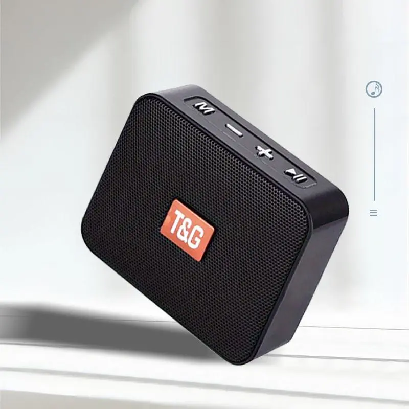 T&G TG166 Portable Mini Wireless Speaker, Rechargeable Wireless Speaker, Small Stereo Speaker, Compatible with TF Card/USB Drive/USB/FM, Audio