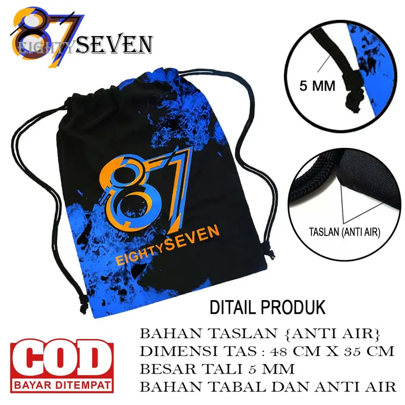 Tas Serut Futsal Tas serut Bola Tas Serut gymsack tas serut sekolah tas serut pria/wanita 4