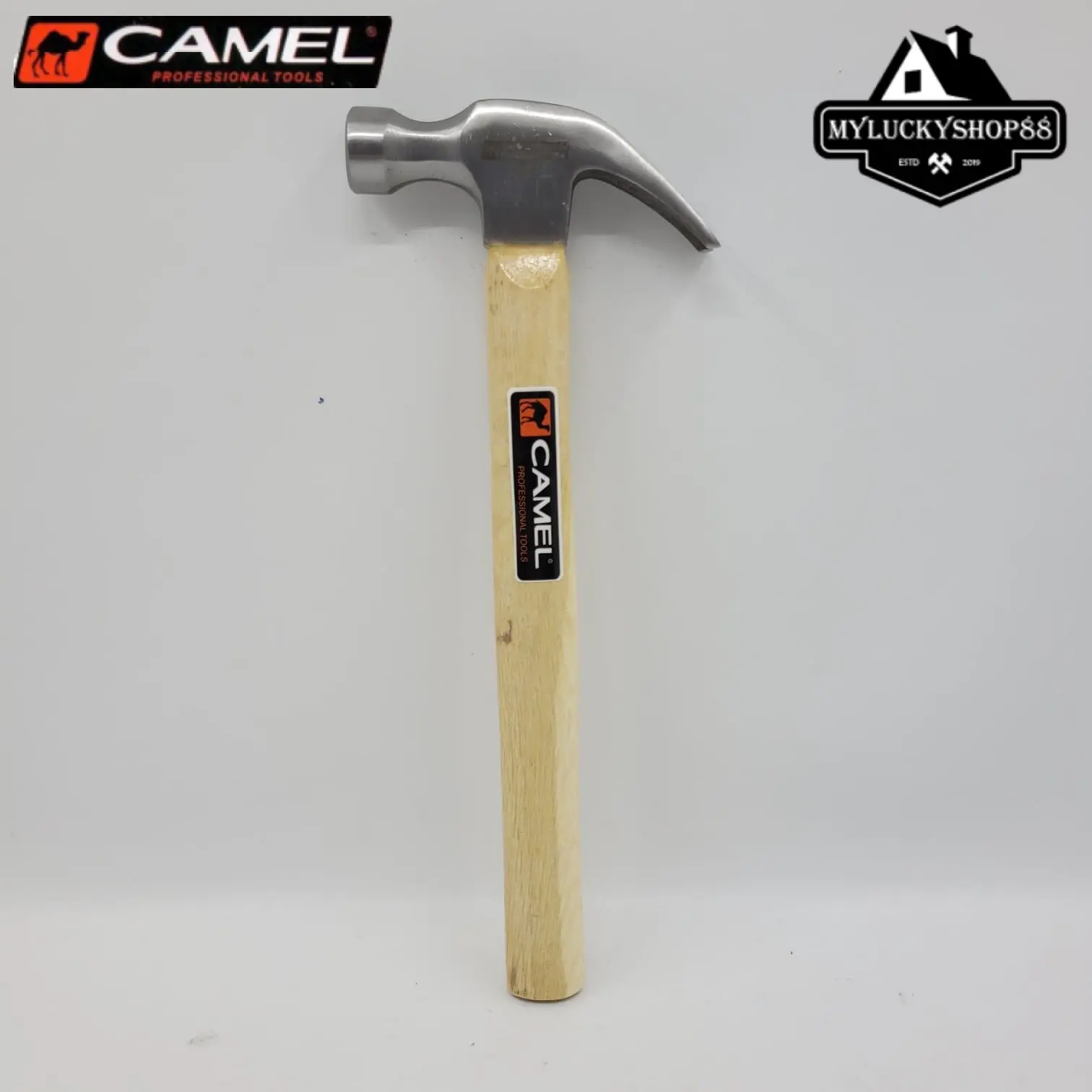 Camel Palu Kambing Gagang Kayu 0.5kg 16oz Claw Hammer 0.5 kg 16 oz