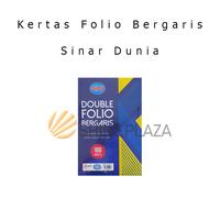 Gambar Kertas Double Folio Bergaris SIDU - Kertas Sinar Dunia Garis F4 Isi 100 Lembar dari Shine Plaza Kota Bandung 1 Tokopedia