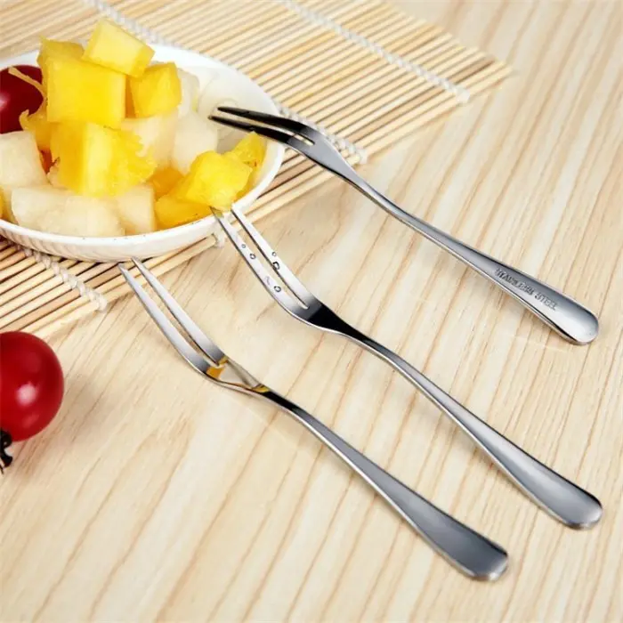 Garpu Buah hotel stainless kecil kue