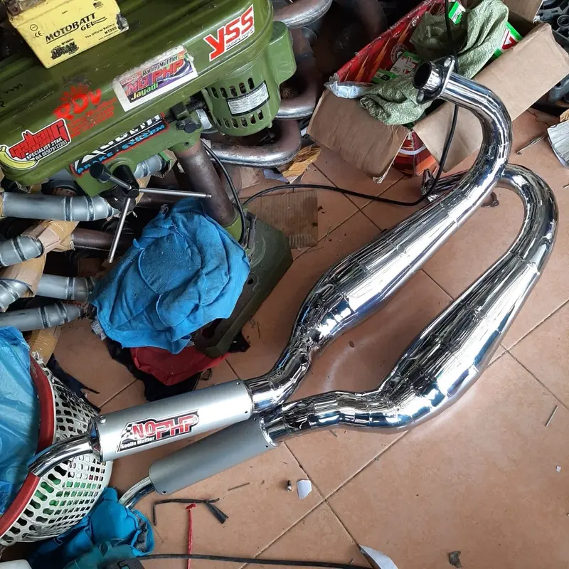 Knalpot rx king rx spesial knalpot racing knalpot kolong kobra finising krom parnikel 2
