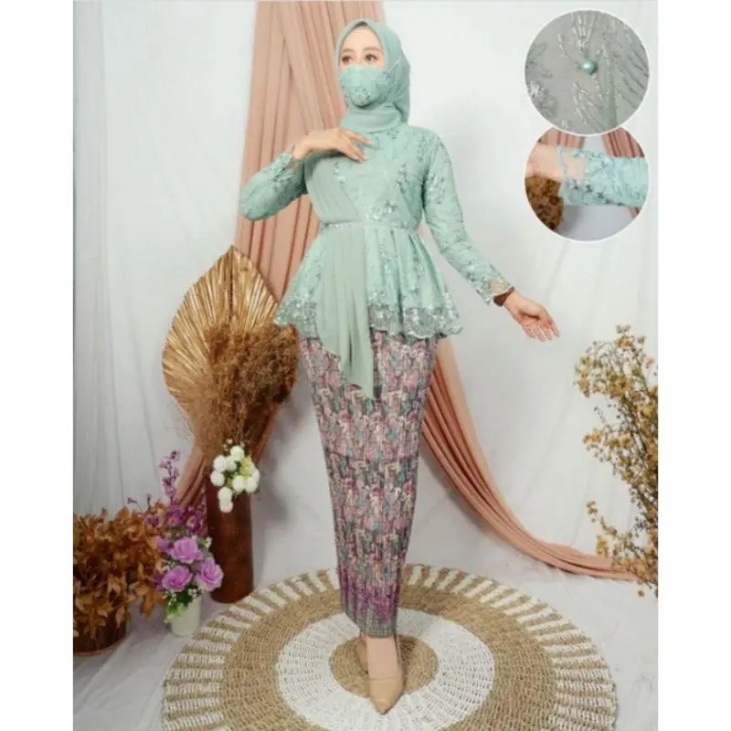 Promo Ramadhan -DJ collection 21-Setelan Kebaya Aurora Selendang -Kebaya Busui Friendly modis Dan Elegan - kebaya Wisuda - Baju Pesta - Kebaya Kondangan-Kebaya Remaja 7
