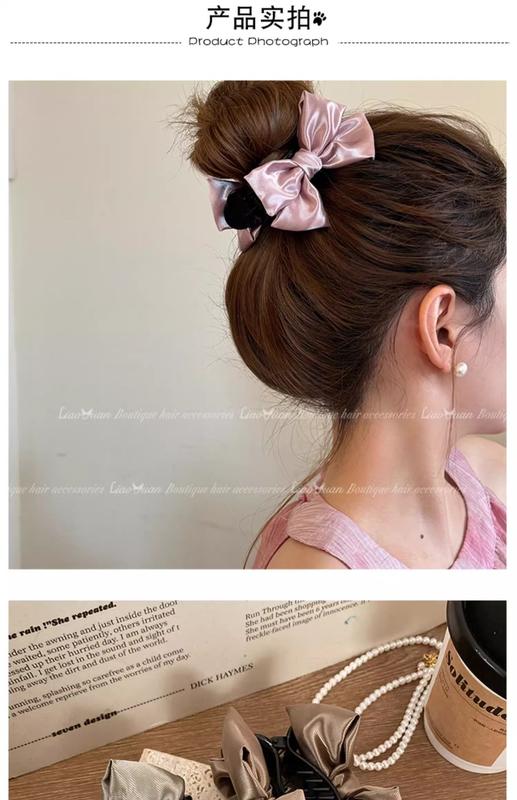 Product Introduction of French High-quality Ball Head Grip 2024 New Bow Hairpin Female Shark Head Clip Jewelry 2