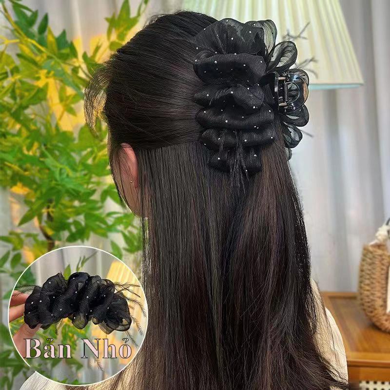 kẹp tóc đẹp sang chảnh  Kẹp tóc đẹp của Việt Nam kẹp nơ đầu tiểu thư nơ  buộc  tóc  nữ kẹp  tóc  kim  cương  giả  lưới kẹp tóc nơ bản to Kẹp tóc thời trang đơn giản cho nữ Kẹp tóc cao cấp kẹp lưới