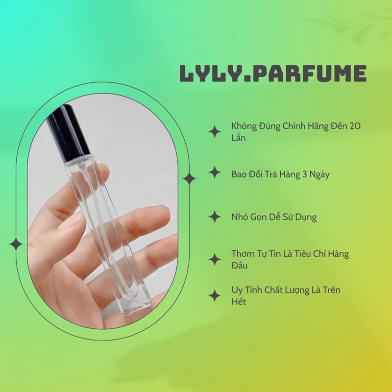 Nước Hoa Nam Lê Meo Đen Ngọt Trầm Ấm Bad Boy Quyến Rũ Vanni Quế Hoa Lavender Chiết 10ml Chai Thuỷ Tinh Trắng