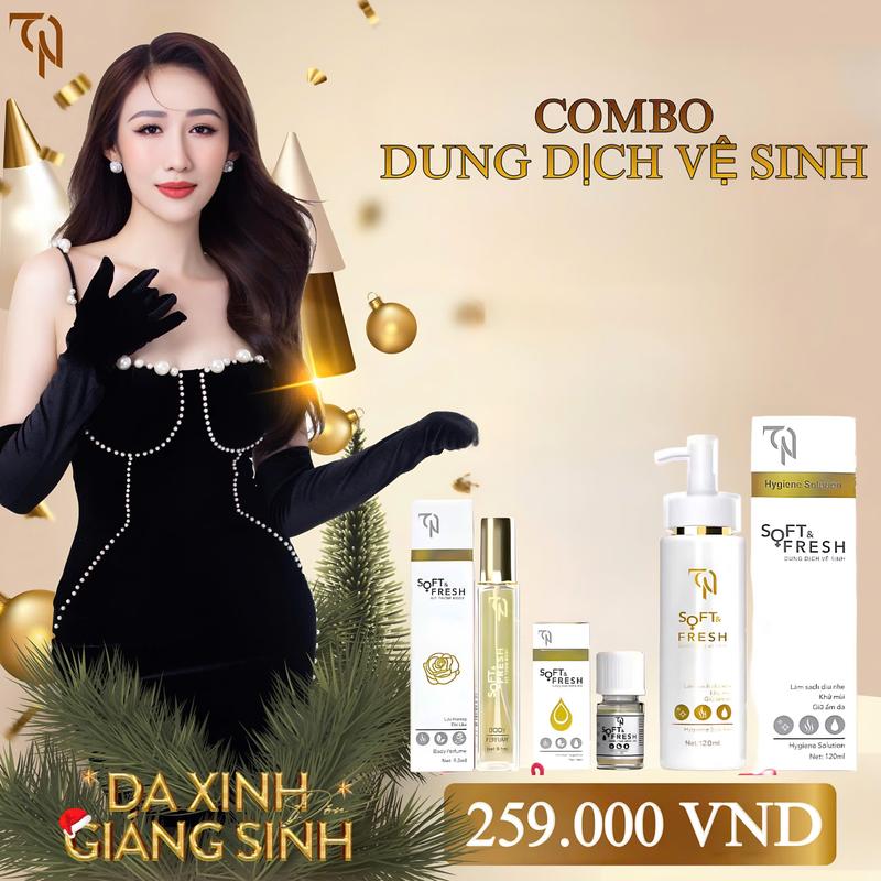 COMBO DUNG DỊCH VỆ SINH Soft & Fresh - Tặng 1 Chai Nước Hoa Cô Bé và 1 Chai Nước Hoa Toàn Thân 10ml ( có Che Tên ) Nữ