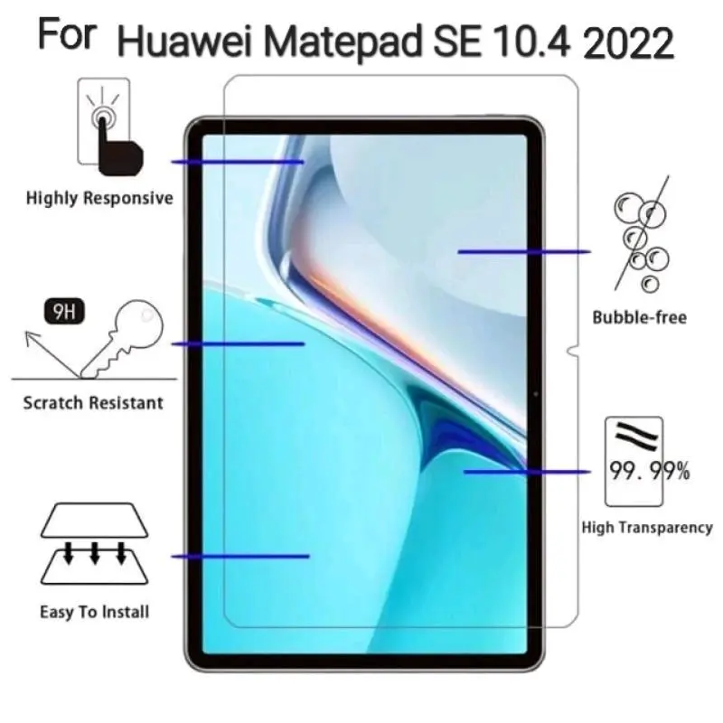 TEMPER GLASS MATEPAD SE 10.4 2022 / MATEPAD 10.4 / MATEPAD R 10.4 Pelindung layar TAB CLEAR BENING