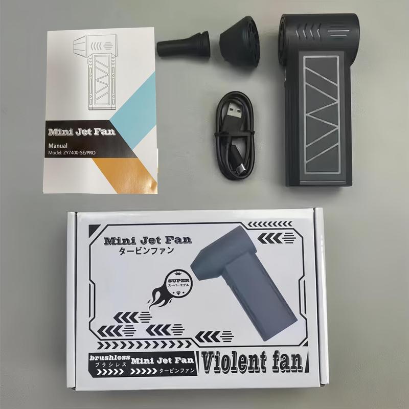 Product Introduction of Mini Jet Fan, USB Rechargeable Blower Fan, 3-Adjustable Gears Speed Blower, Portable Jet Fan for Computer Keyboard, Outdoors, Car, Home and Yard 11