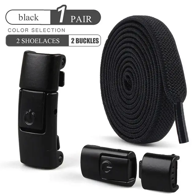 Dây Giày Không Buộc, Kích Thước 8Mm, Khóa Ép, Dây Giày Co Giãn, Thích Hợp Cho Giày Thể Thao, Cho Trẻ Em Và Người Lớn, Dây Giày Phẳng Mở Rộng, Cho Giày 6