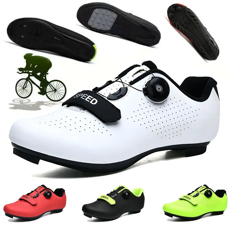In Stock Mountain Bike Shoes Road Bike Shoes Riding Shoes Cycling Shoes Lock Shoes New Road Cycling Shoes with Lock Road Bike Riding Shoes Hard Bottom Mountain Shoes Racing Sneaker