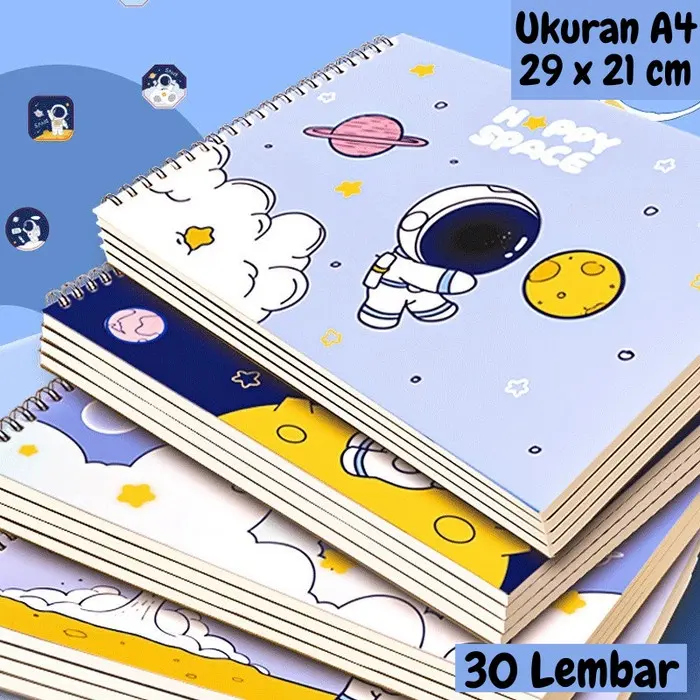 Buku Gambar Lukis Sketsa Anak Mewarnai Sketchbook A4 ST0021  books
