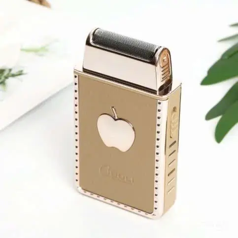 Máy Cạo Râu Mạ Vàng Hình Quả Táo Thiết Kế Sạc Điện Tiện Lợi Chạy Êm Dễ Sử Dụng Tại Nhà 5