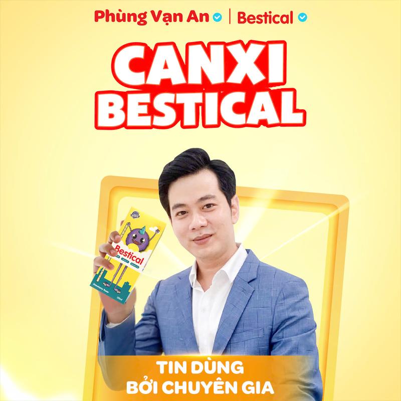 [PVAxBestical] Canxi Sinh học Bestical (120ml) -  Bổ sung Canxi sinh học, Vitamin D3 K2, hỗ trợ phát triển chiều cao Cho Bé