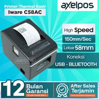 Gambar Printer Thermal Kasir 58mm Auto Cutter Usb Bluetooth Iware C58AC - USB dari Axelpos Kota Administrasi Jakarta Pusat 2 Tokopedia