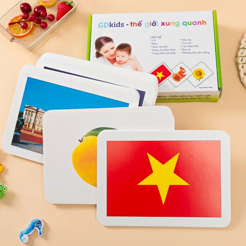 Flashcard Glenn Doman Thế Giới Xung Quanh - Bộ Thẻ Học Thông Minh Cho Bé 100 Thẻ TN0005 (Có hỗ trợ giáo trình học) ) 2