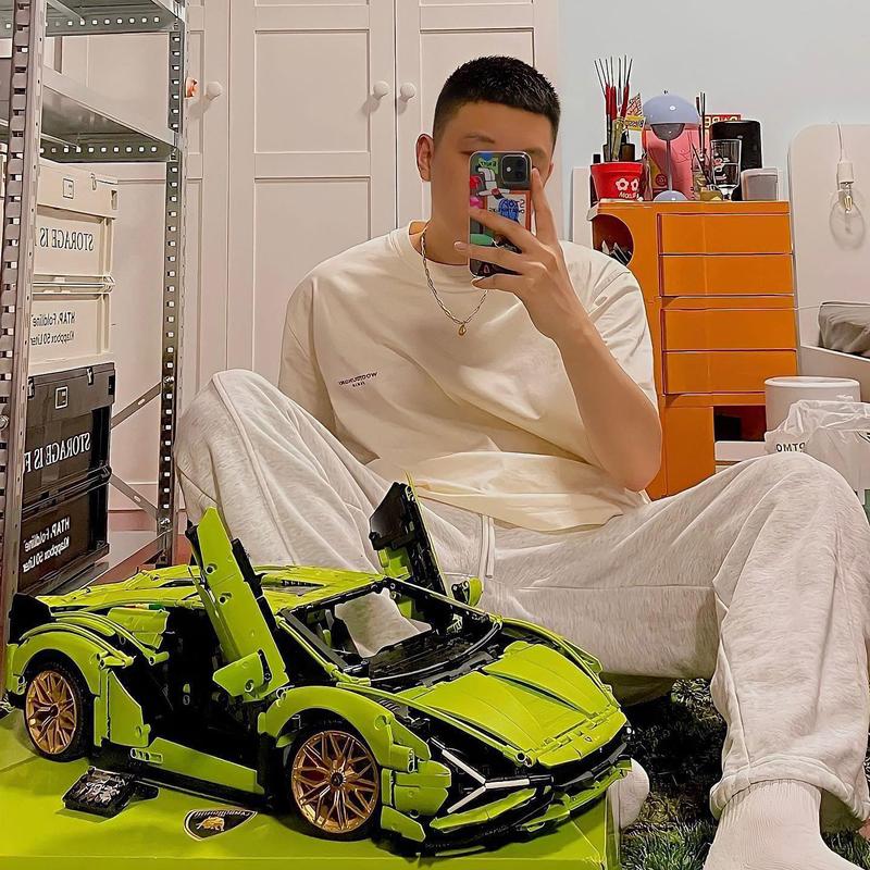 xếp hình lắp ráp 3D mô hình siêu xe Lamborghini Sian KFP37 cỡ lớn trưng bày docer nhà cửa