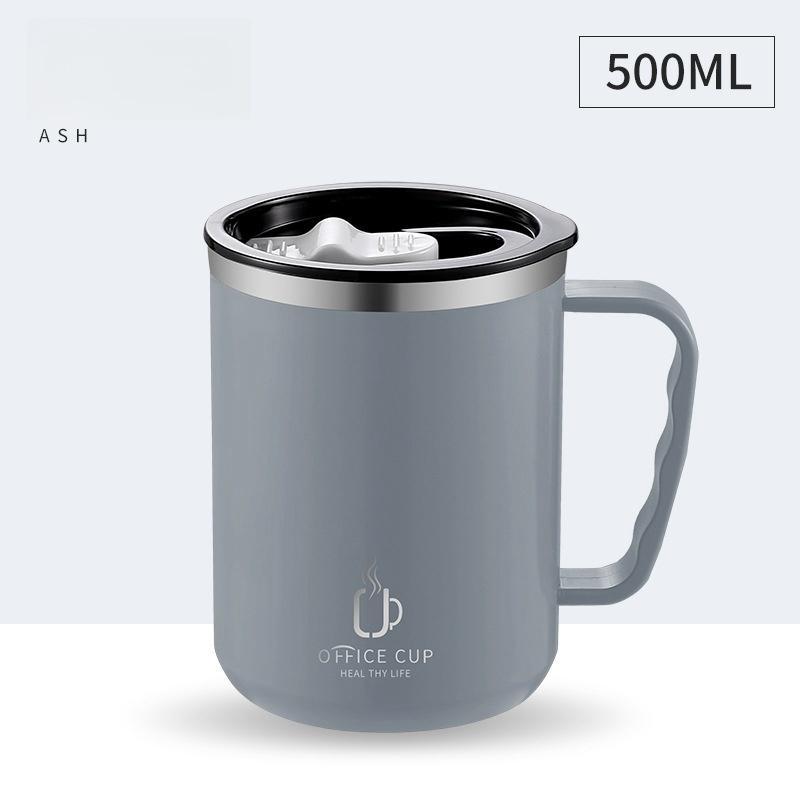 Product Introduction of Stainless Steel Double Wall Insulated Coffee Mug, 500ML Vacuum Insulated Coffee Cup, Modern Office Drinking Cup, Drinkware for Home Office Use 7