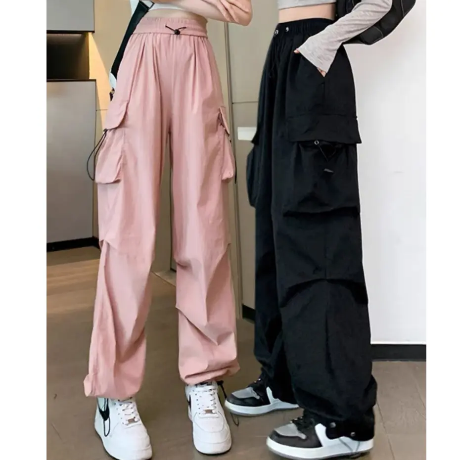 Quần Ống Rộng- Jogger Nữ Túi Hộp dây rút gấu mặc được 2 kiểu m014