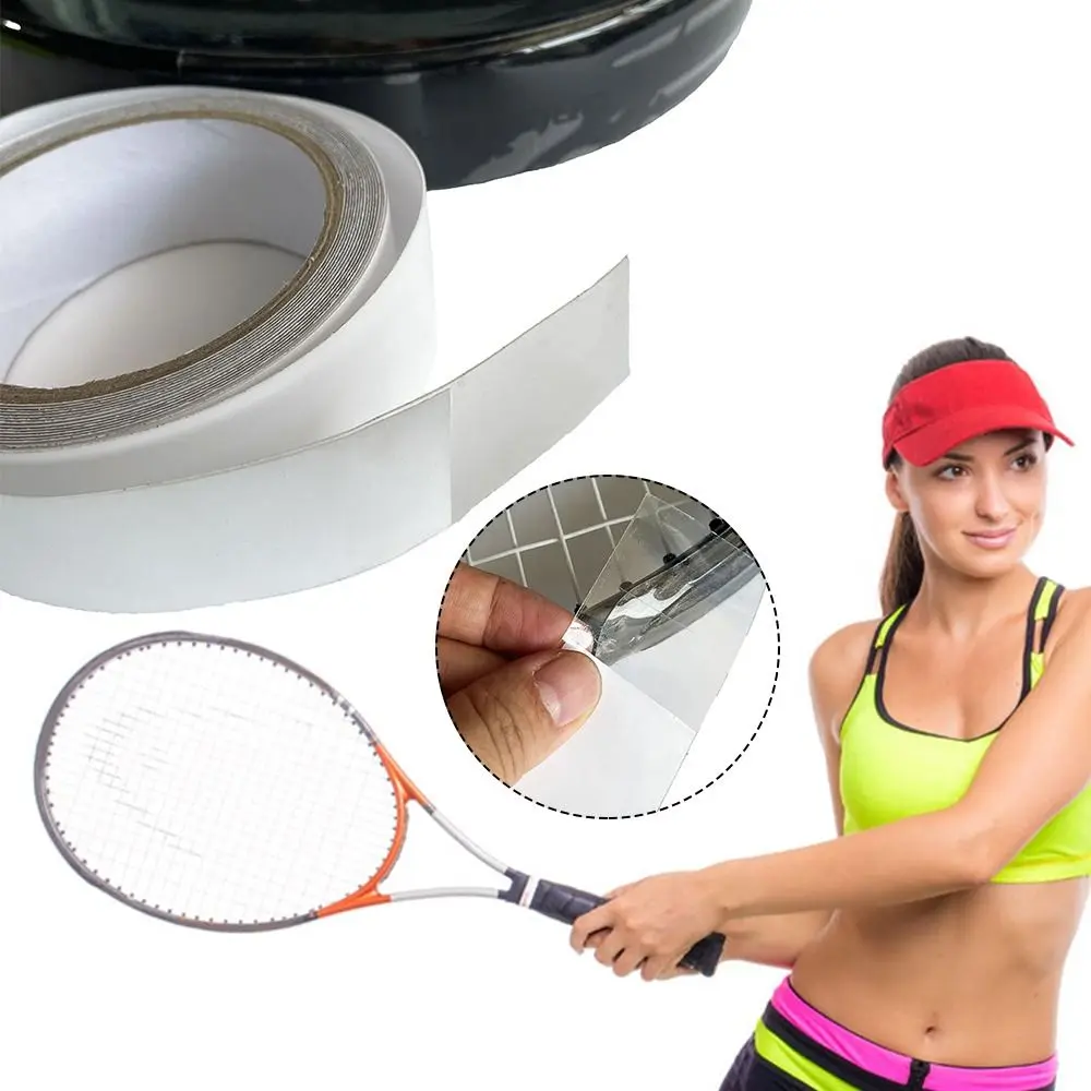 Gift Anti-collision Transparent Reduce Impact And Friction Scratch Prevention Paddle Protection Tape Tennis Racket Head Sticker