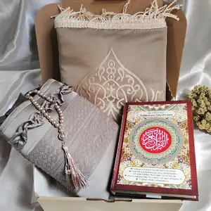 AMEENA Package| SESERAHAN LUXURY| MUKENA MAHAR MEWAH ARMANI SILK Sajadah Tebal
