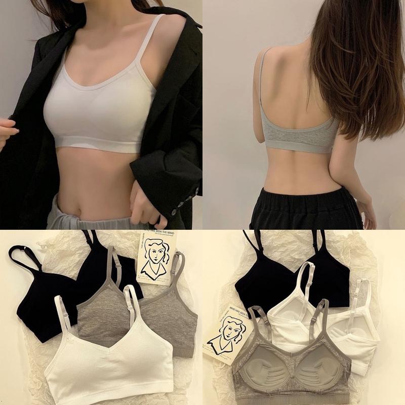Áo Bra Nữ 2 Dây, Áo Ngực Nữ chữ U hở Lưng Không Gọng Nâng Ngực 412