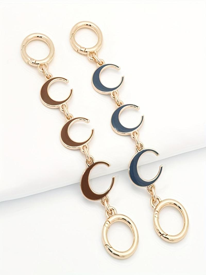 Product Introduction of Moon Design Bag Chains, Fashionable Bag Chains for Women's Handbag, Casual Trendy Versatile High-quality Daily Bag Decoration 6
