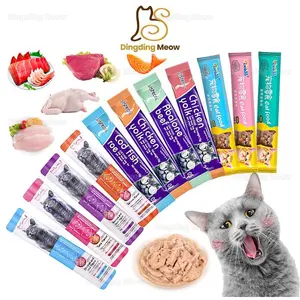 50pcs Camilan Kucing Snack Kucing Creamy Treats Kucing Snack Hewan Peliharaan