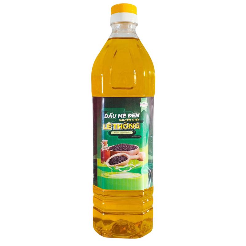 Lê Thông, Dầu Mè đen nguyên chất, dầu vừng tốt cho ăn chay  Dầu Ăn Tết cooking oil thực vật bé dặm chai