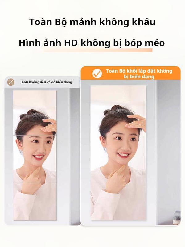 Gương chống vỡ toàn thân treo tường 120cm / 30cm / 20cmsquare, nhãn dán gương acrylic tủ quần áo toàn thân mirro 3