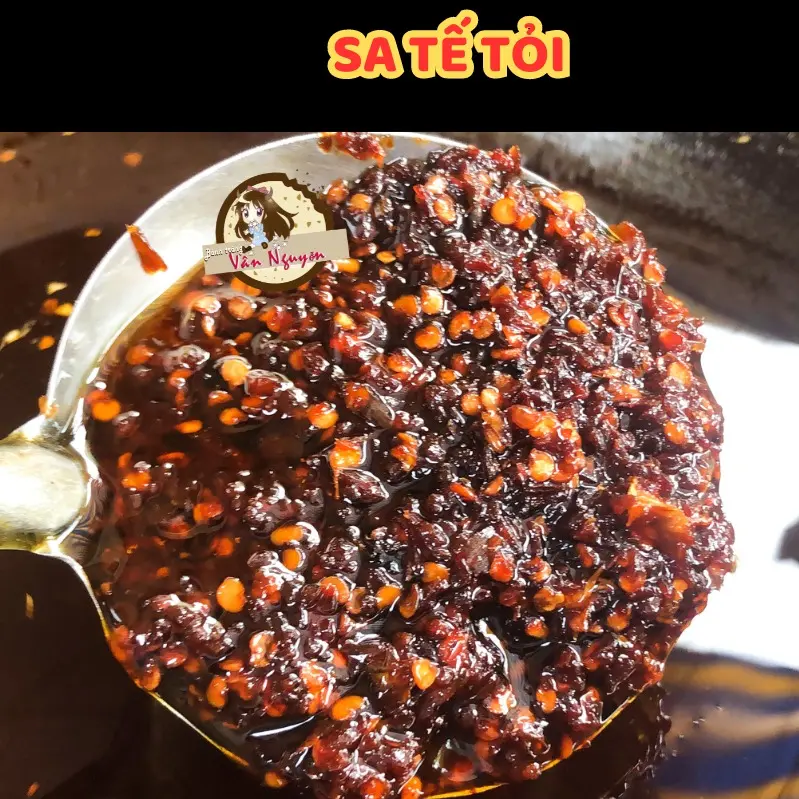 Ớt sa tế tỏi nhà làm cay thơm ngon ĐỘC QUYỀN ăn bánh tráng,hủ tiếu, cơm . Bánh Tráng VÂN NGUYỄN Nước Sốt Gia Vị 2