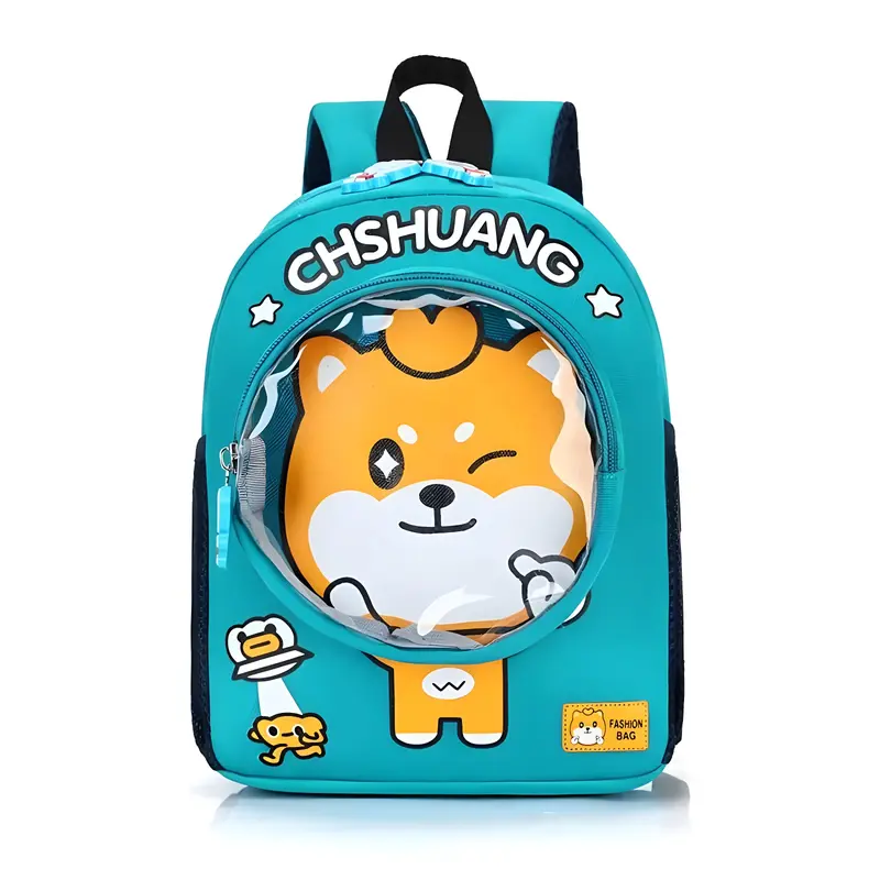 Tas Ransel Anak PVC Motif Hewan Kartun Lucu Tas Fashion Sekolah Mini Transparan TK/Sd Perempuan Laki-Laki Sd Sd 1