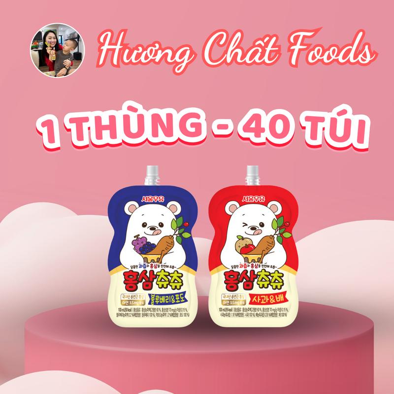 Nước Hồng Sâm Chuchu (Chu Chu) Cho Bé giúp bé ăn ngon ngủ ngon, tăng đề kháng cho bé