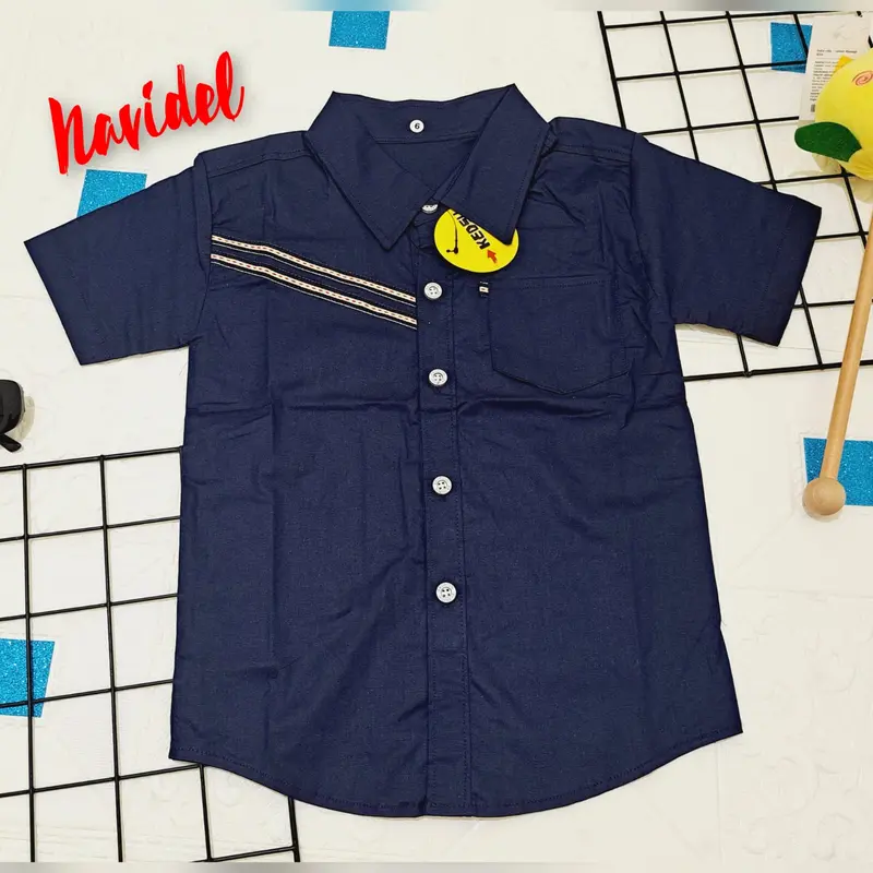hem kids/kemeja anak laki laki umur 5-12thn/cod 3