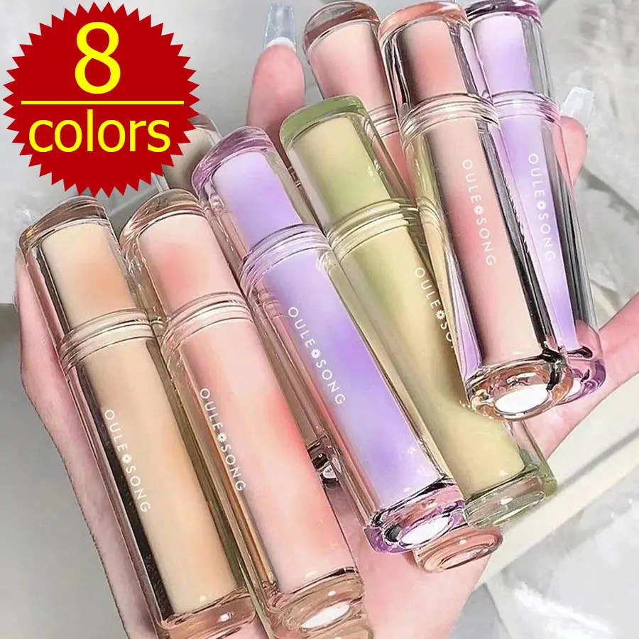 Son Bóng Không Thấm Nước, Son Môi Màu, Ống Tròn, Kính Tráng Gương, Thạch Và Gel, 8 Màu Có Sẵn