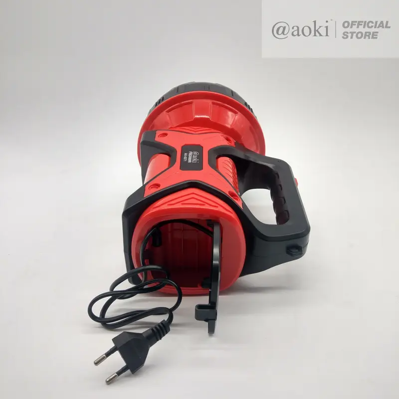 AOKI Senter LED Jumbo 50W Halogen | Jarak 500 Meter | Cas Ulang 5000mAh 3