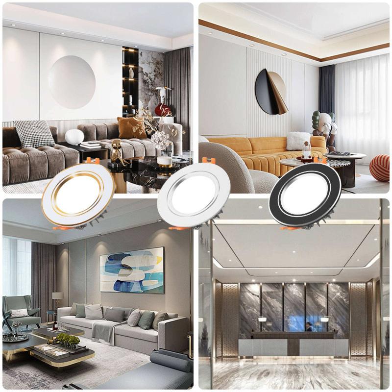 Product Introduction of LED Downlight Tricolor Dimming 5W/7W/9W/12W LED Lights Ceiling Light Downlight/Pin Light/ Recessed Light/ Panel Lights led 17