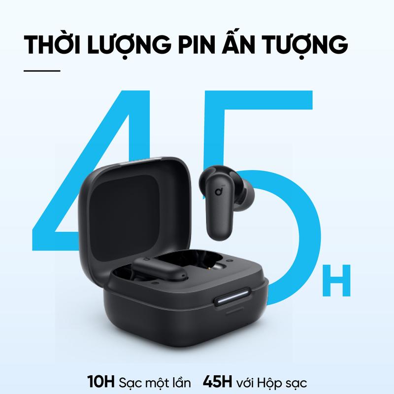 [soundcore x dauchinavlog] Tai nghe bluetooth soundcore R50i NC (P30i) chống ồn ANC | Chống nước và bụi IP54 | 40 giờ phát nhạc Nhét Tai Nghe Nhạc Earphone 4